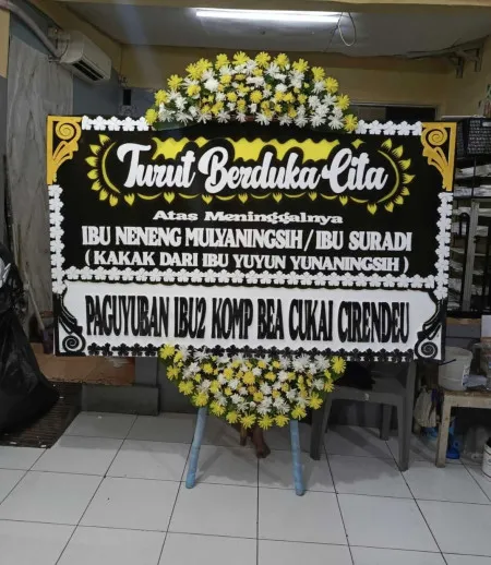 Papan Bunga Duka Sumbermulya Haurgeulis